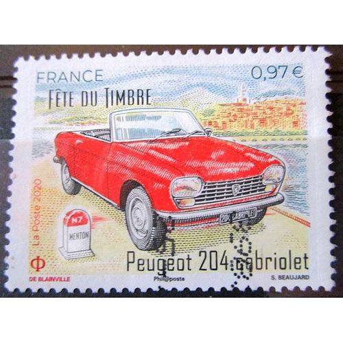 2020. F5390: Fête Du Timbre: Peugeot 204 Cabriolet.