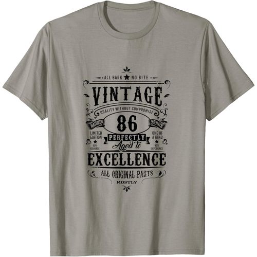 Ershi-Cadeaux Rétro Pour Le 86e Anniversaire Des Femmes Grand-Mère T-Shirt[6557]