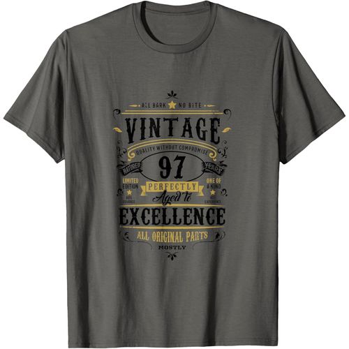 Ershi-Rétro Cadeau D'anniversaire 97ème Pour Les Femmes Grand-Mère T-Shirt[6552]