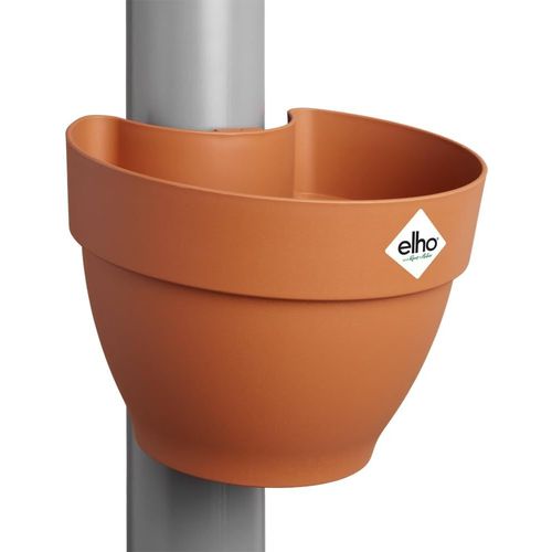KALANKA-Vibia Campana Pot Gouttière 40 - Pot De Fleurs pour Extérieur - Ø 21.6 x H 16.3 cm - Marron/Terre Cuite
