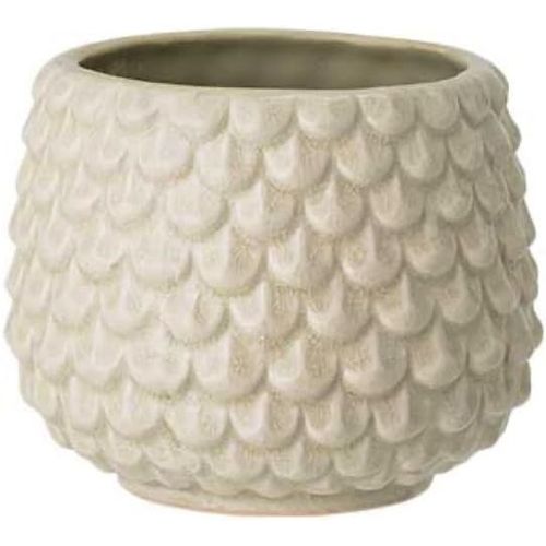 Kalanka-Pot De Fleur Pino - Pots De Fleurs Décoratifs Couleur Pour Intérieur Style Rétro Créatif S (9,5 Cm Ø), Vert Clair, Céramique