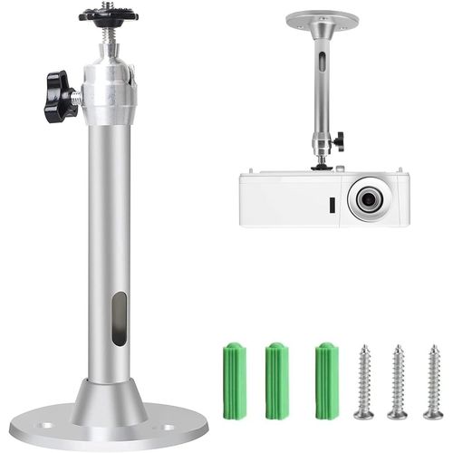 KALANKA-Support universel en aluminium pour projecteur - Pivotant à 360° - Support de plafond pour projecteur - Support mural pour projecteur