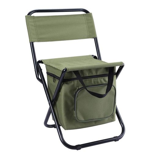 Chaises Pliantes D'extérieur, Tabouret De Camping Portable, Sac À Dos, Siège Avec Sac Isotherme Double Couche Pour Randonnée Pique-Nique Et Pêche