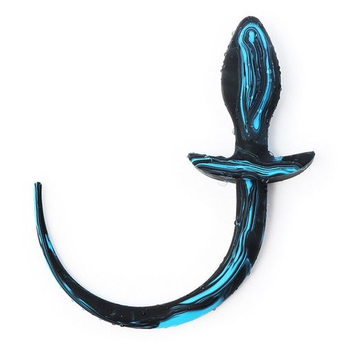 Sm-Produits Sexuels Passionnés En Silicone Pour Femme,Plug Anal Gecko À Queue,Fétiche Pour Jeux De Couple,Jouet Flirtant,Boutique 7.0 - Type Blue Black