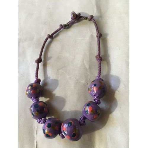 Collier Enfant Dans Le Parme - Fait Main