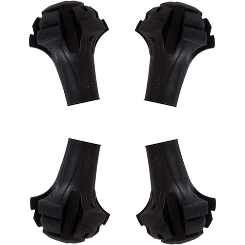 (4 Pièces) Ensemble De Quatre Pièces De Tête De Remplacement En Caoutchouc Très Durable Pour Canne De Randonnée (Remplacement Des Pieds/Jambes/Tête/Chapeau) - Canne De Marche Tout-Terrain