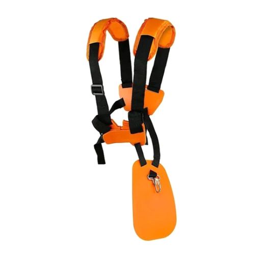 Sangle de harnais double pour débroussailleuse, sangle d'épaule rembourrée pour tondeuse de jardin, ceinture en Nyon adaptée pour FS120 FS55 FS220 Orange