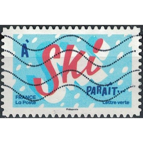 France 2024 Oblitéré Used Les Petits Mots Pour De Grandes Fêtes À Ski Paraît