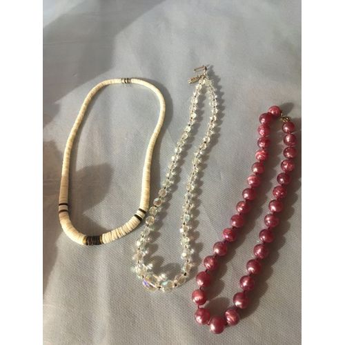 3 Colliers Femme Fantaisie ( Pour Vous , Pour Théâtre , Pour Déguisement Etc.. )