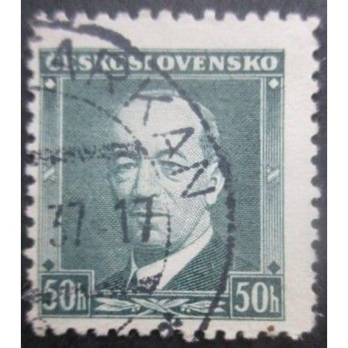 Tchecoslovaquie N°309 Président Benès Oblitéré