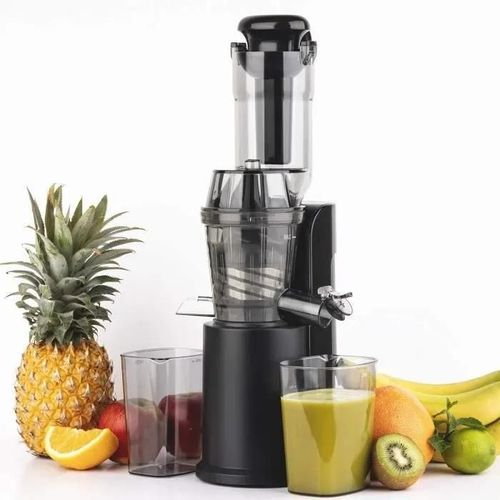 H.Koenig Extracteur de Jus de fruit et legumes vertical compact 0,8L Inox GSX16, Centrifugeuse Vitamin+ Sans BPA, Bec d'intro