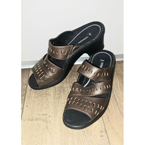 Chaussures Romika Mules Femme 36 Or Bronze Et Noir Talon 6 Cm Neuves Jamais Portées - Confort Et Maintient - Envoi Très Rapide Et Soigne.