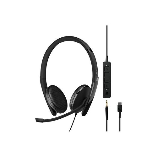 EPOS ADAPT 165 USB-C II - ADAPT 100 Series - micro-casque - sur-oreille - filaire - jack 3,5mm, USB-C - noir - Optimisé pour la CU