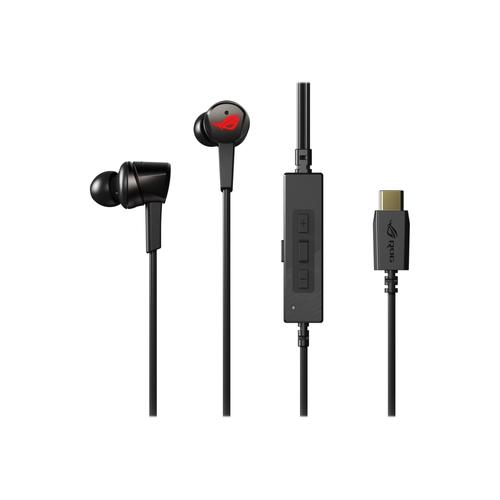 ASUS ROG Cetra - Écouteurs avec micro - intra-auriculaire - filaire - Suppresseur de bruit actif - USB-C - isolation acoustique