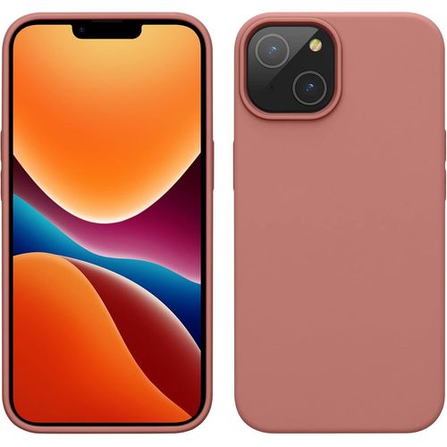Housse Compatible Avec Apple Iphone 14 Coque - Coque De Téléphone Fine Avec Finition Douce - Rose D'hiver.[V6341]
