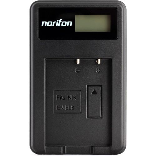 en-EL8 LCD USB Chargeur pour Nikon Coolpix S52c, P1, P2, S1, S2, S3, S5, S50, S50c, S51, S51c, S52, S6, S7, S7c, S8, S9 Caméra et Plus.[V1205]