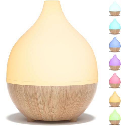 Diffuseur D'huile Essentielle, 100ml Ultrasonique Diffuseur Huiles Essentielles Electrique, Humidificateur D'air Avec Lumière Chaude Arrêt Automatique Pour Chambre, Spa, Yoga, Massage 