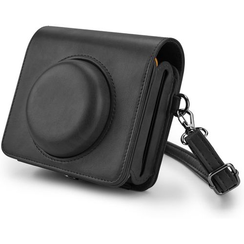 Étui pour Appareil Photo et imprimante Photo Kodak Mini Shot 3 Retro C300R 2 en 1 - Étui de Protection en Cuir synthétique amélioré avec découpe pour Chargeur - Bandoulière réglable.[V1224]