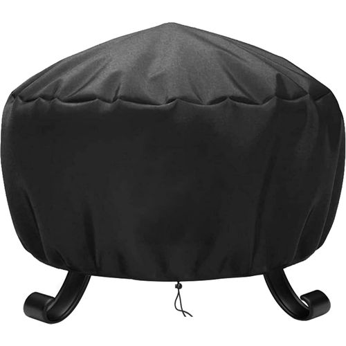 Housse de Protection pour BraséRos Barbecue ImperméAble Rond,Coupe-Vent, Housse brasero RéSistant à la DéChirure,Tissu Oxford 600D Housse pour Foyer Barbecue,Housses pour BraséRos (ø77x31cm)