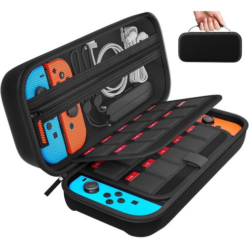 Étui Pour Nintendo Switch Et Switch Oled Pochette Housse Coque Avec 20 Emplacement Pour Carte En Matériau Durable Anti Protection Pour Nintendo Switch Console & Accessoire