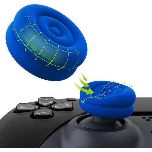Capuchon Manette Pour Ps4/Ps5,Protection Joystick Pour Xbox Series X/S,Capuchon De Joystick Pour Xbox One/Elite Series 2,Capuchon De Stick Analogique Pour Switch Pro Controller-Bleu