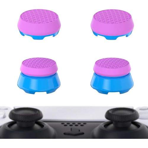 Thumbstick Grip Extension Pour Ps5 Manette,Thumbs Pro Armor Capuchon Joystick Grips Caps Pour Ps5 Controller-2 High Raise & 2 Mid Raise Dome