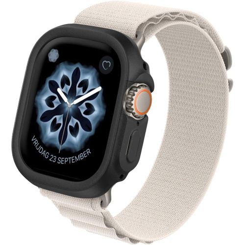 Coque Bumper Compatible Avec Apple Watch Ultra/Ultra2 [49 Mm] | Crashguard Nx - Protection Fine, Personnalisable Avec Technologie D'absorption Des Chocs - Noir Classic.[V1151]