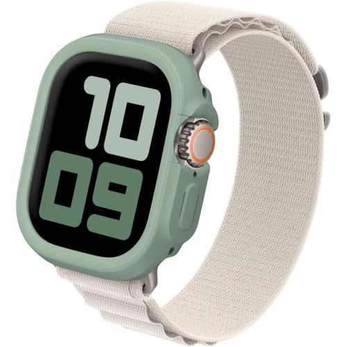 Coque Bumper Compatible Avec Apple Watch Ultra/Ultra2 [49 Mm] | Crashguard Nx - Protection Fine, Personnalisable Avec Technologie D'absorption Des Chocs - Vert Sauge.[V1153]