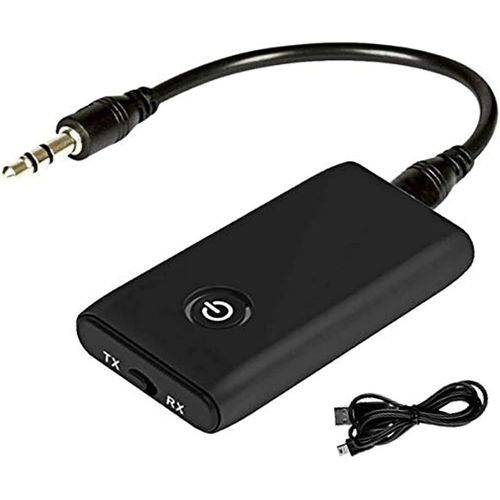 Transmetteur Bluetooth 5.0 Émetteur et Récepteur Adaptateur, Adaptateur 2 en 1 sans Fil 3.5mm, Bluetooth 2 en 1 Adaptateur, Jack 3,5mm APTX et USB, Compatible avec TV/PC/Système Stéréo/Maiso.[V21]