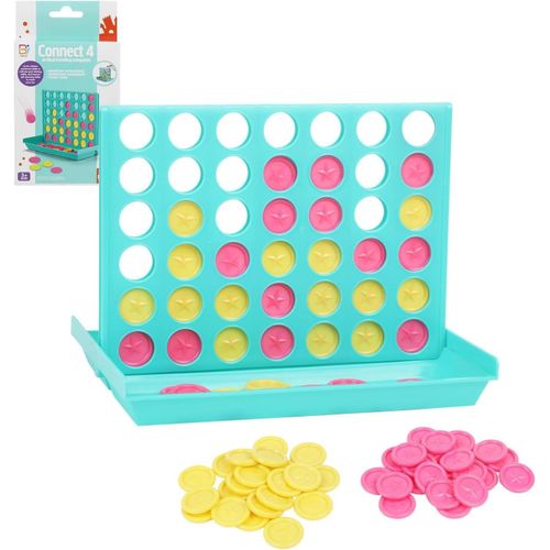 Puissance 4 - Jeux De Voyage Et De Poche - Jeu Portable Amusant Pour 2 Joueurs À Partir De 6 Ans(Vert).[E1165]