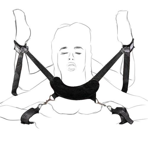 Ensemble De Bondage Bdsm Pour Femmes, Menottes, Oreiller Cervical, Manchette De Rinçage, Jeux Pour Adultes, Jouets Sexuels, Contraintes De Couple, Accessoires Sex Shop 7.0 Black