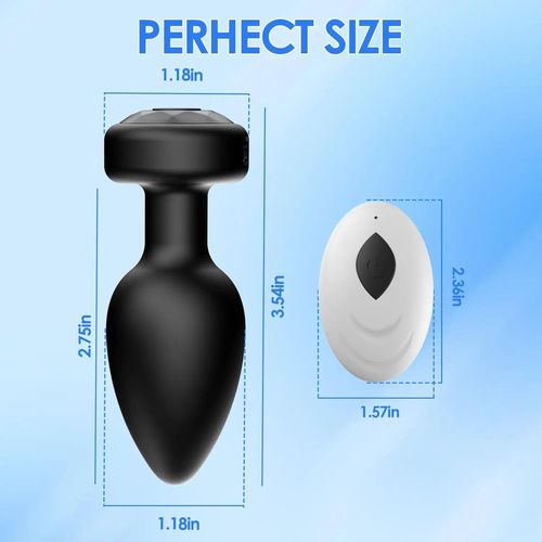 Vibromasseur Plug Anal Télécommandé, Plug Anal Vibrant 10 Modes, Petit Godemichet Anal Pour Vibrateur De Massage De La Prostate Masculin, Outil Sexuel Pour Adulte Rouge