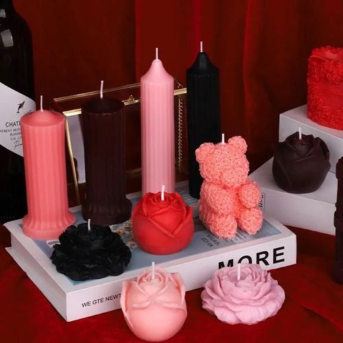 Bougies Sexuelles À Basse Température, Fleur De Rose D'amour 3d, Bougies De Massage À Faible Température, Cire Passionnée Pour Adultes, Jouets Érotiques Sm Dols Pour Pénis Roman Column China