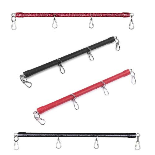 Barre De Bondage En Acier Inoxydable, Métal Et Cuir Pu, Jambe Ouverte, Pour Menottes, Poignet, Cheville, Retenue, Accessoire Bdsm, Jouet Sexuel Érotique Type B Black
