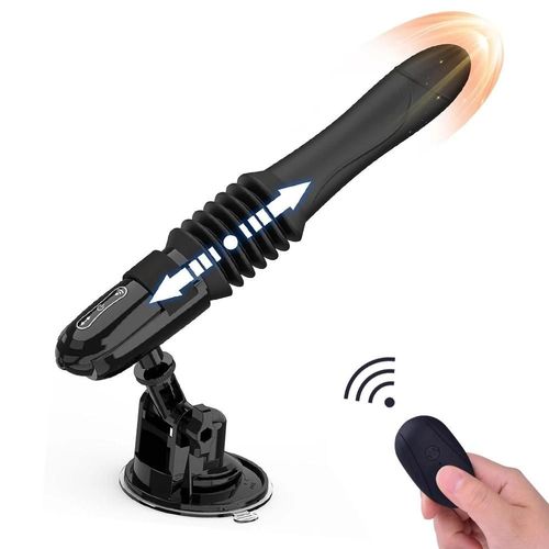 Vibromasseur Gode Télescopique Pour Femme, Masseur Automatique Haut Et Bas, Poussée Du Point G, Vibreur De Chatte Rétractable, Jouets Sexuels De Grande Taille Purple Control Box