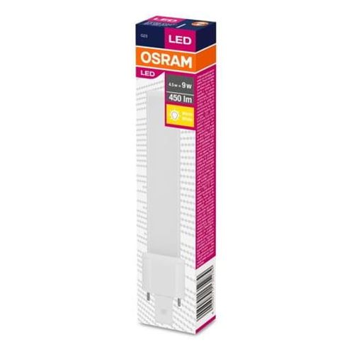 Osram Dulux S9 Led Pour Culot G23, 4.5 Watt, 450 Lumen, Blanc Chaud (3000k), En Remplacement D'une Ampoule Dulux Conventionnelle De 9w