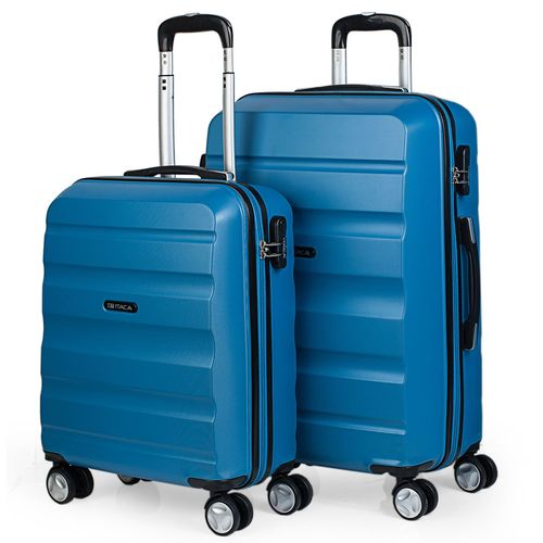 Set De 2 Valises Rigides De Voyage 4 Roues Trolley ABS. Poignée 2 Anses Et Cadenas. Résistantes Et Légères. Petite Et Moyenne. T71615