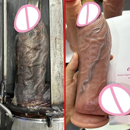 Peau Réaliste Doux Épais Gode Double Silicone Petit Pénis Femme Homme Anal Sex Toy Ventouse Bite Gros Gland Masturbateurs Coq Black-L China
