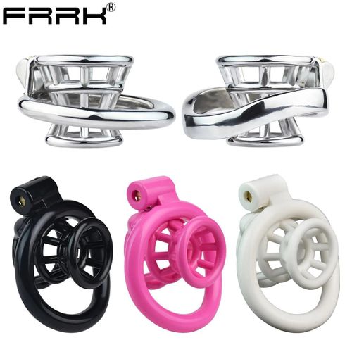 Frrk Panier À Poissons Cage De Chasteté Creuse Inversée Avec Ceinture À Sangle Sadisme Bdsm Joueur Avancé Sextoys Femboy Hommes 18+ Metal-50mm-K04 China