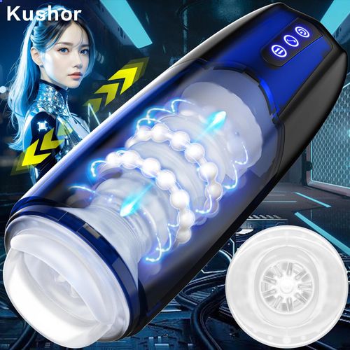 Kushor 10 Modes Masturbateur Automatique Pour Homme Pipe Succion Machine Réaliste Silicone Vaginette Hommes Adulte Jouets Sexuels Marchandises 18 Sex-0040-Lb China