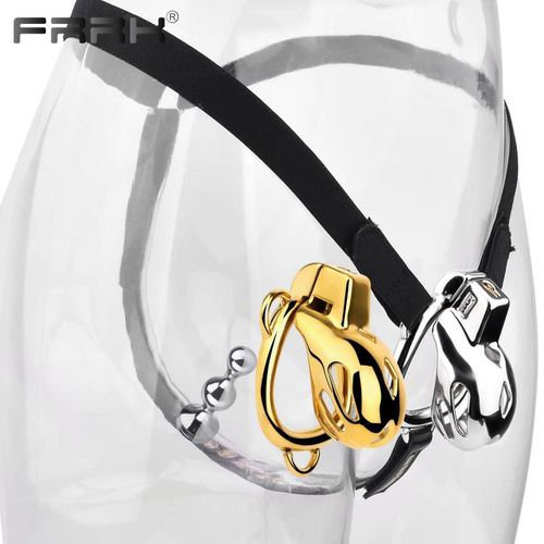 Frrk-Ceinture De Chasteté Mamba En Métal Argenté Pour Homme, Ensemble De Cock Jos À Verrouillage Cb, Sextoys Pour Adultes, Sex Shop Femboy G6-49-Pu7-Anal Plug China