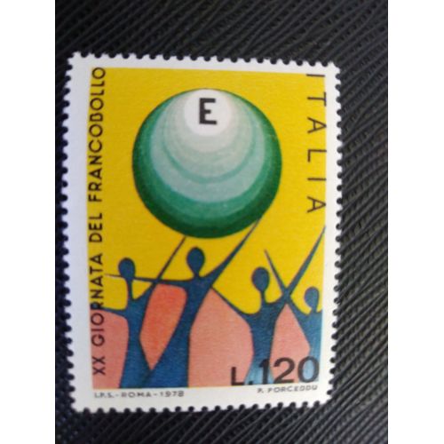 Timbre Italie Y T 1366 20e Journée Du Timbre 1978 (050609 )