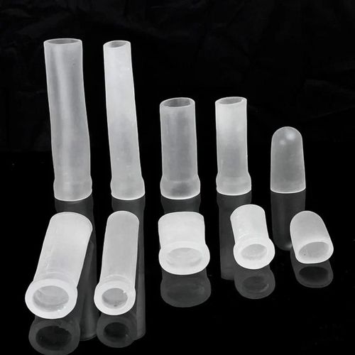 Manchon En Silicone Pour Extenseur De Pénis, Accessoires D'agrandissement De Pompe, Capuchon De Protection De Gland, Remplacement Pour Civière De Bite, Kit De Serrage White Xxl