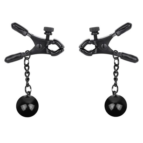 Pinces À Tétons Boule En Métal Avec Poids Pinces À Seins Réglables Bijoux De Corps Jouets Sexuels Pour Adultes Pour Femmes Et Couples Plaisir Silver