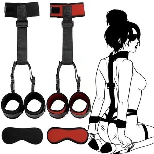 Jouets Sexuels Pour Couple, Équipement De Bondage En Nylon Bdsm, Contraintes Pour Femmes, Produits Sexuels Fétichistes, Jeux Pour Adultes, Menottes De Cou D'esclave, Sexshop 1304-Black