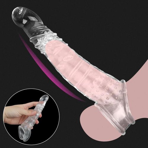 Extension De Pénis Pour Hommes, 5-9cm, Anneau Pénien, Retarde L'éjaculation, Verrouillage Du Testicule, Strapon De Bondage, Préservatifs Épais, Jouets Sexuels Pour Couples L