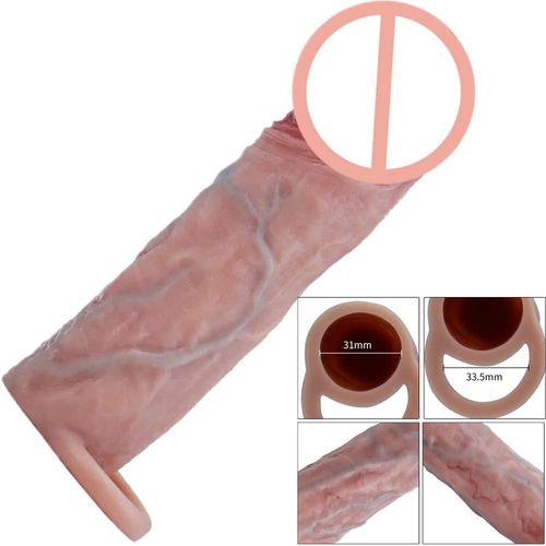 Agrandir Le Pénis Épaissi Couverture Coq Agrandissement Manchon Grosse Bite Adulte Plaisir Hommes Jouets Sexuels Préservatif Réutilisable Sexy Boutique Produits S China