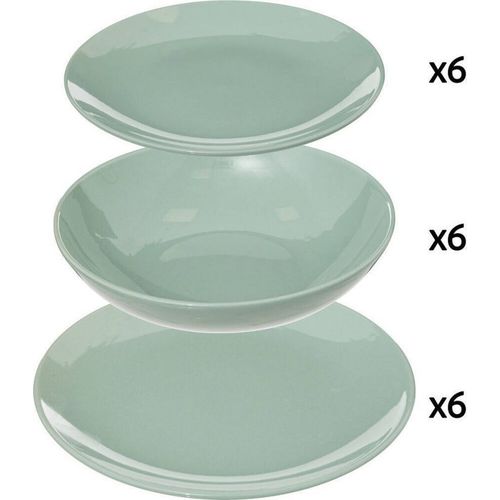 Service Vaisselle 18 Pièces Colorama - Vert