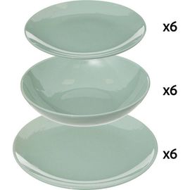 Service Vaisselle 18 Pièces Colorama - Vert