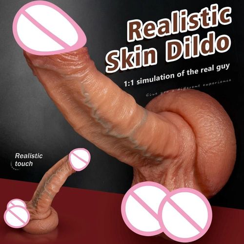 Super Gros Gode Doux Pénis Réaliste Double Couche Silicone Jouets Sexuels Femme Masturbateur Ventouse Godes Pour Femmes Hommes Just Panties